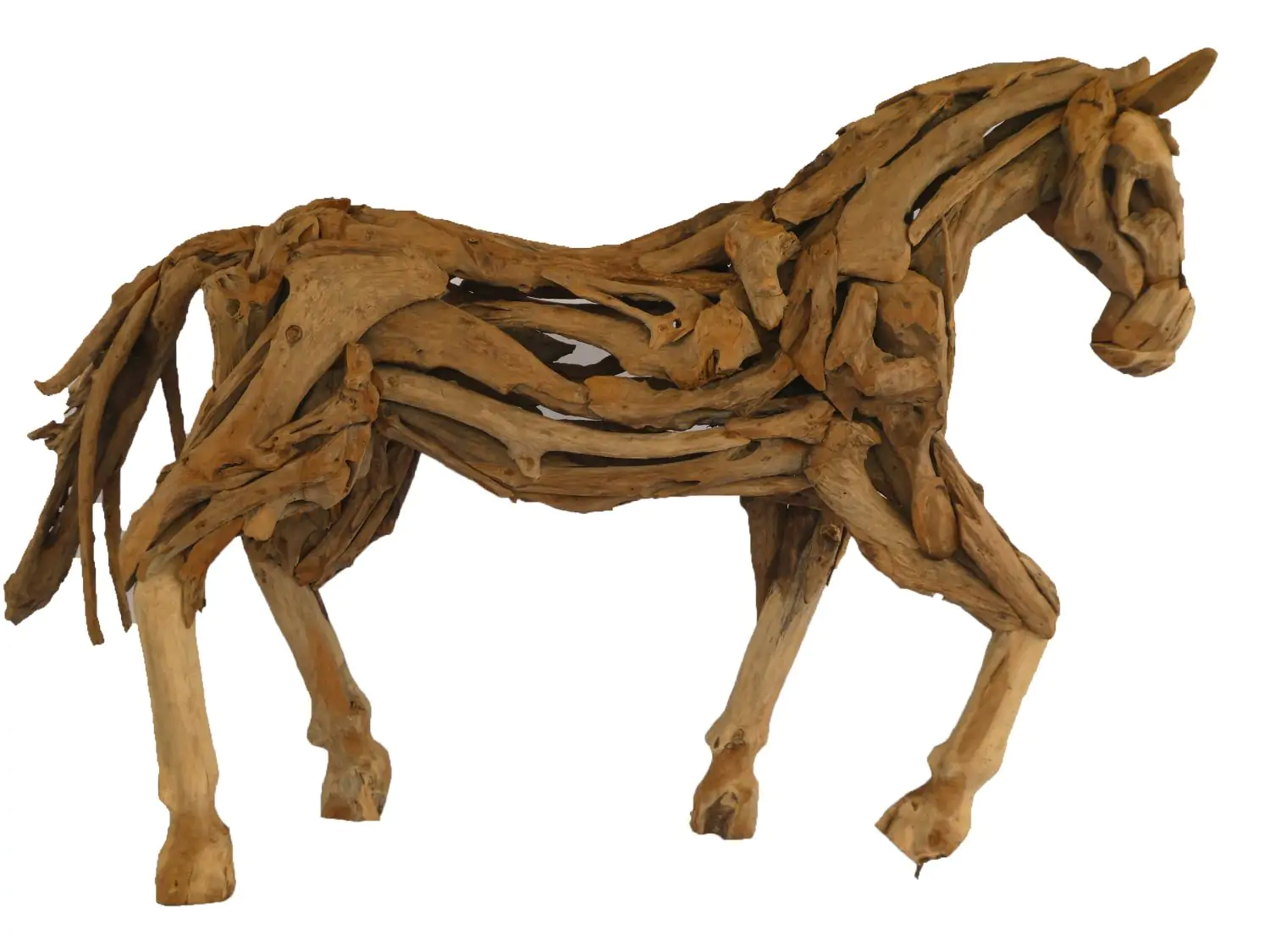  Product image 1 of the product “Walking Horse, made from Teak Root pcs. 2,5mtr long - 1,80 mtr high ”